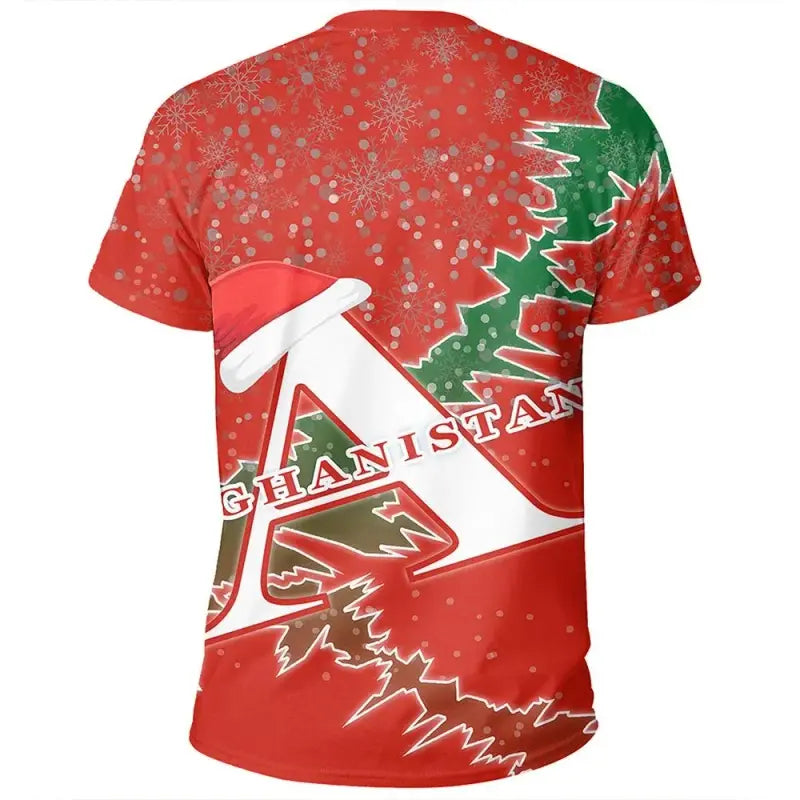 Afghanistan Christmas Coat Of Arms X Style T Shirt