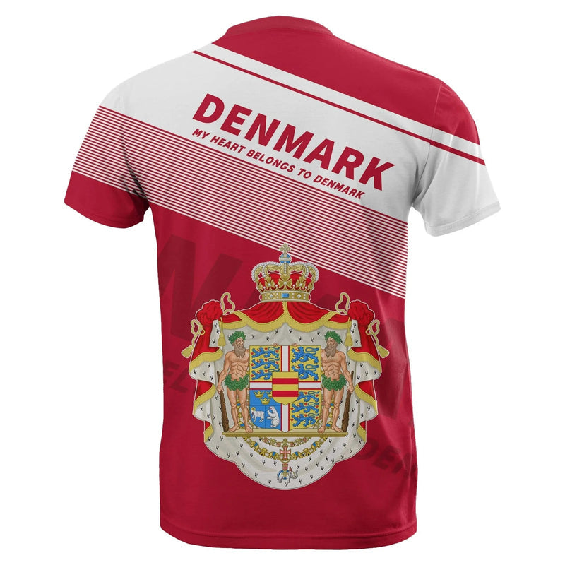 Denmark Flag Motto Limited Style T Shirt