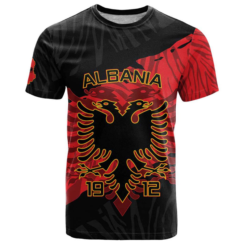 Albania Independence Day Albanian Eagle - Grunge Style T Shirt