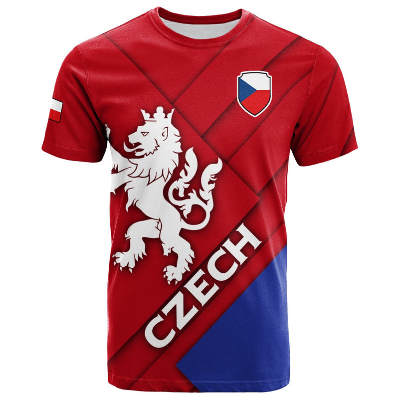 Custom Czech Republic Euro Flag Style T Shirt