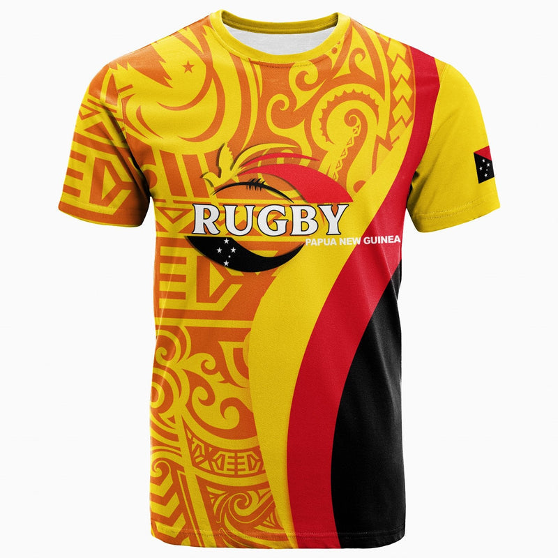 Custom Papua New Guinea Rugby Union Pride T Shirt
