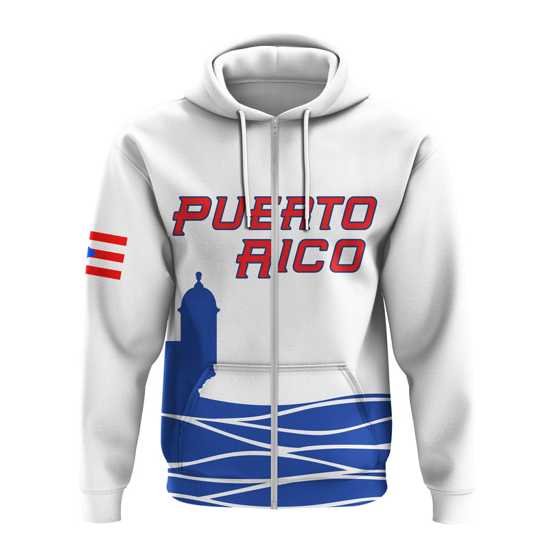 Custom Baseball Puerto Rico Royal Blue Hoodie
