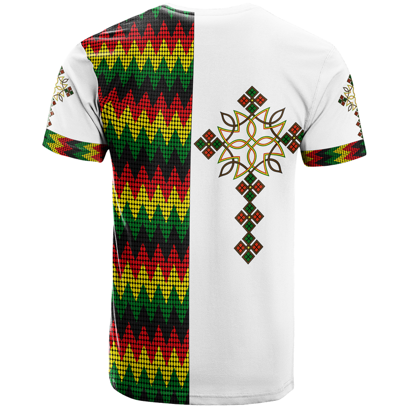 Ethiopian Art Cross T Shirt