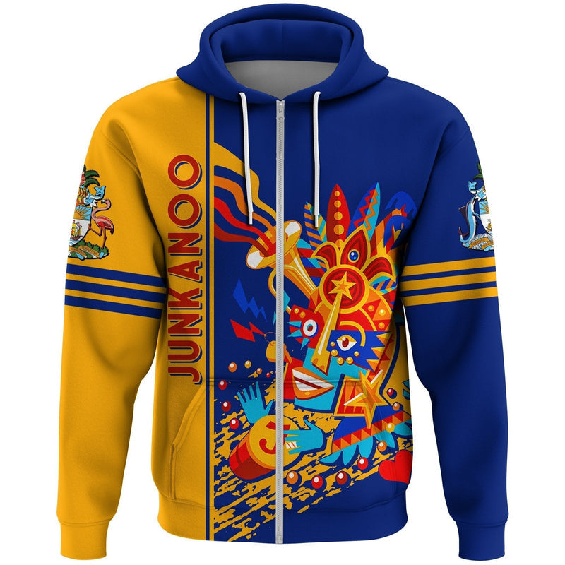 African Junkanoo Bahamas Zip Hoodie