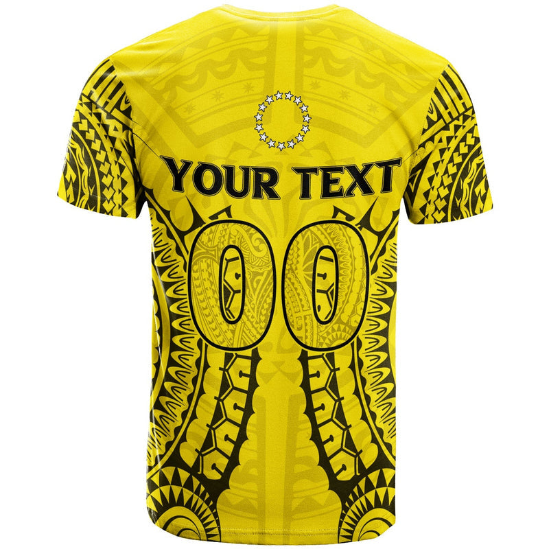 Custom Cook Islands Aitutaki Tribal Pattern T Shirt