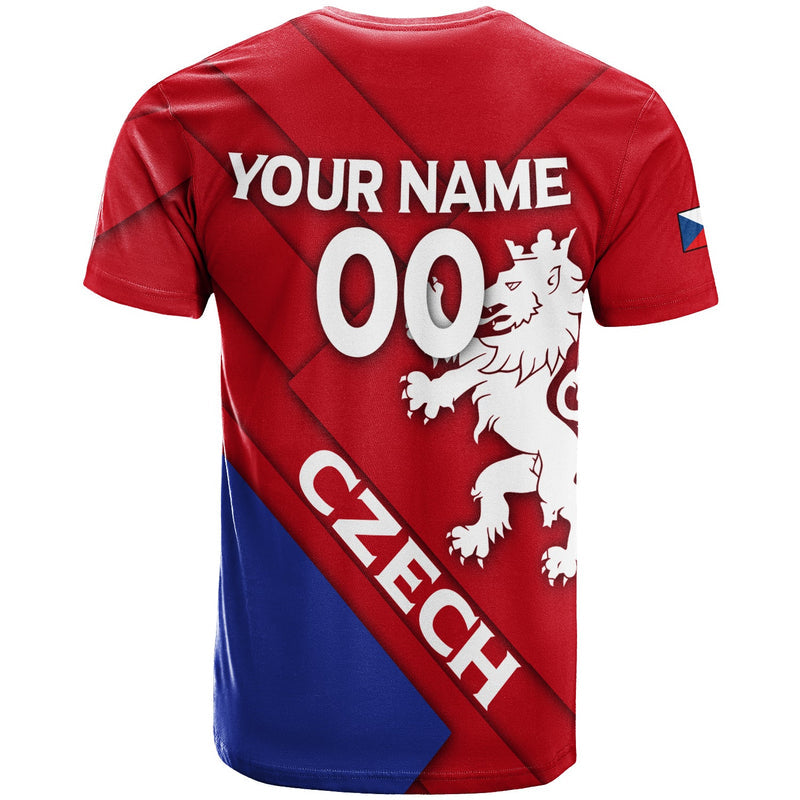 Custom Czech Republic Euro Flag Style T Shirt