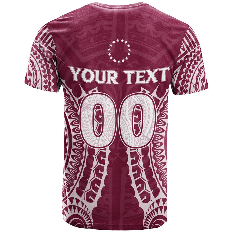 Custom Cook Islands Mangaia Tribal Pattern T Shirt