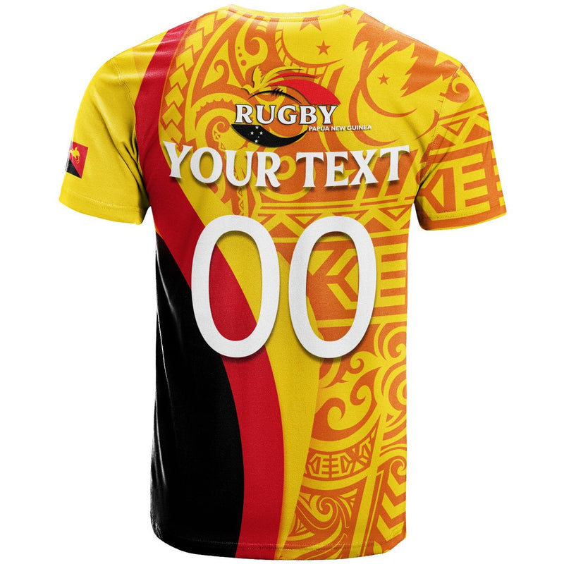 Custom Papua New Guinea Rugby Union Pride T Shirt