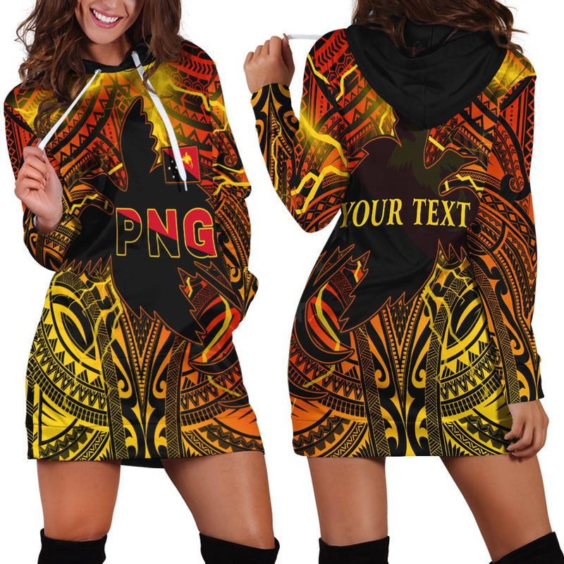 (Custom Personalised) Papua New Guinea Hoodie Dress Stalwart Polynesian Special