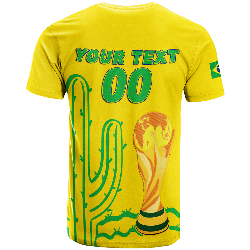 Custom Brazil Champion Football 2022 T Shirt