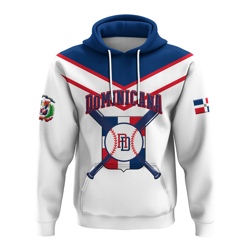 Custom Dominican Republic Baseball Pride Hoodie