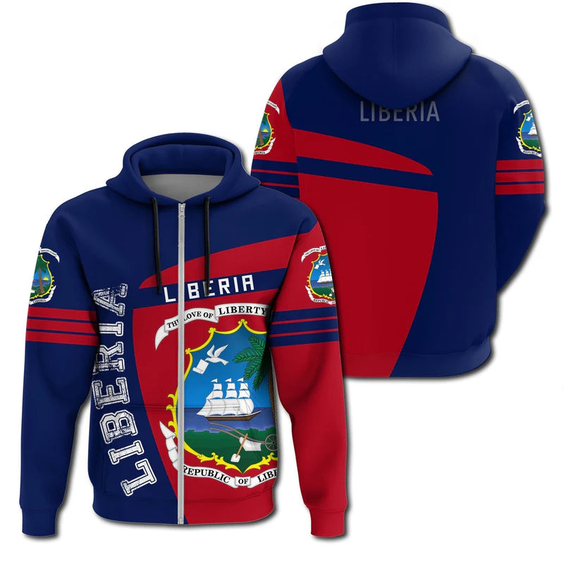 African Hoodie Liberia Sport Premium Hoodie