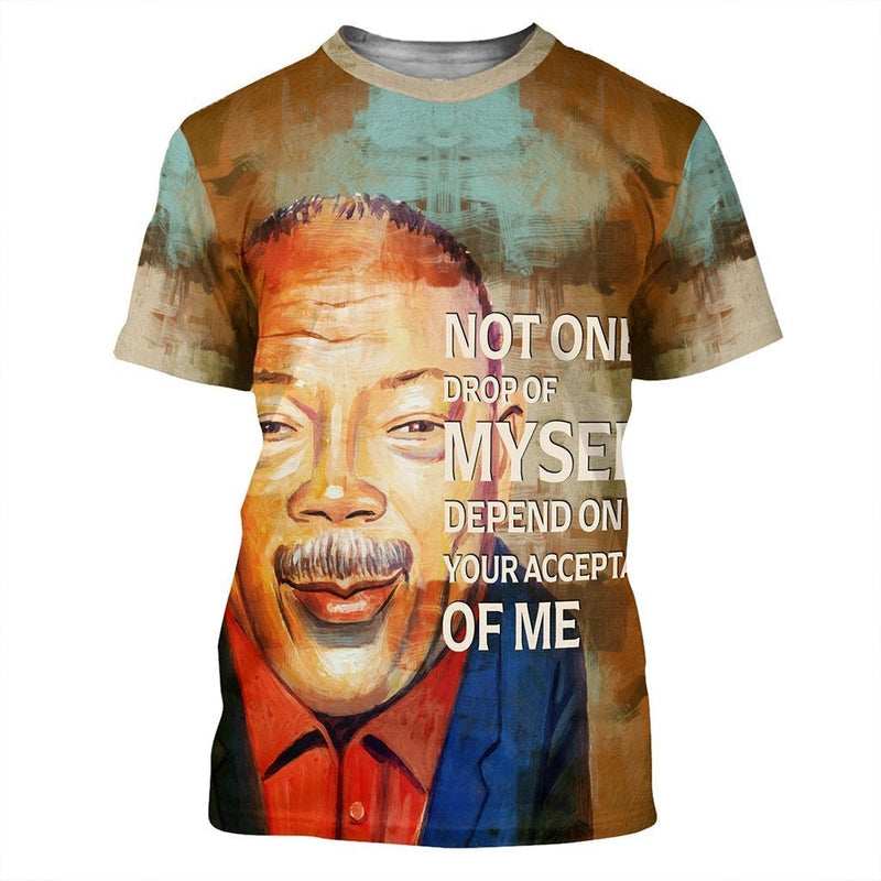 African Quincy Jones Quote Paint Mix African T Shirt