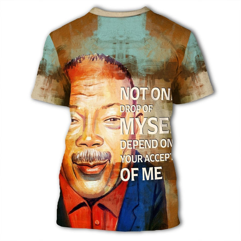 African Quincy Jones Quote Paint Mix African T Shirt