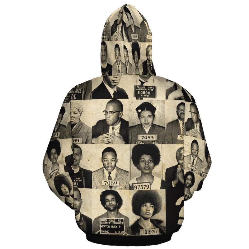 African Civil Rights Leaders All Over Hoodie