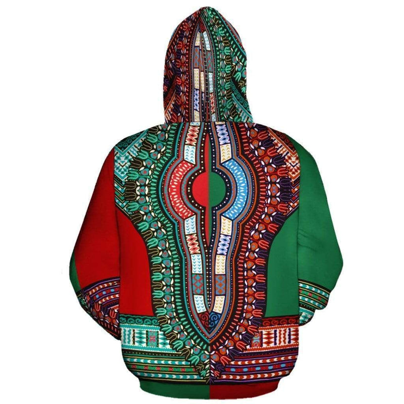 African Dashiki Half Hoodie