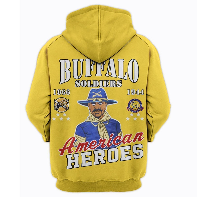 African Buffalo Soldiers Simple Pullover Hoodie
