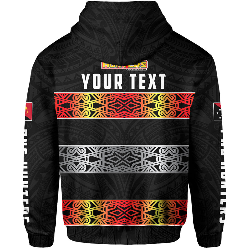 Custom The Hunters PNG Papua New Guinea Hunters Rugby Hoodie