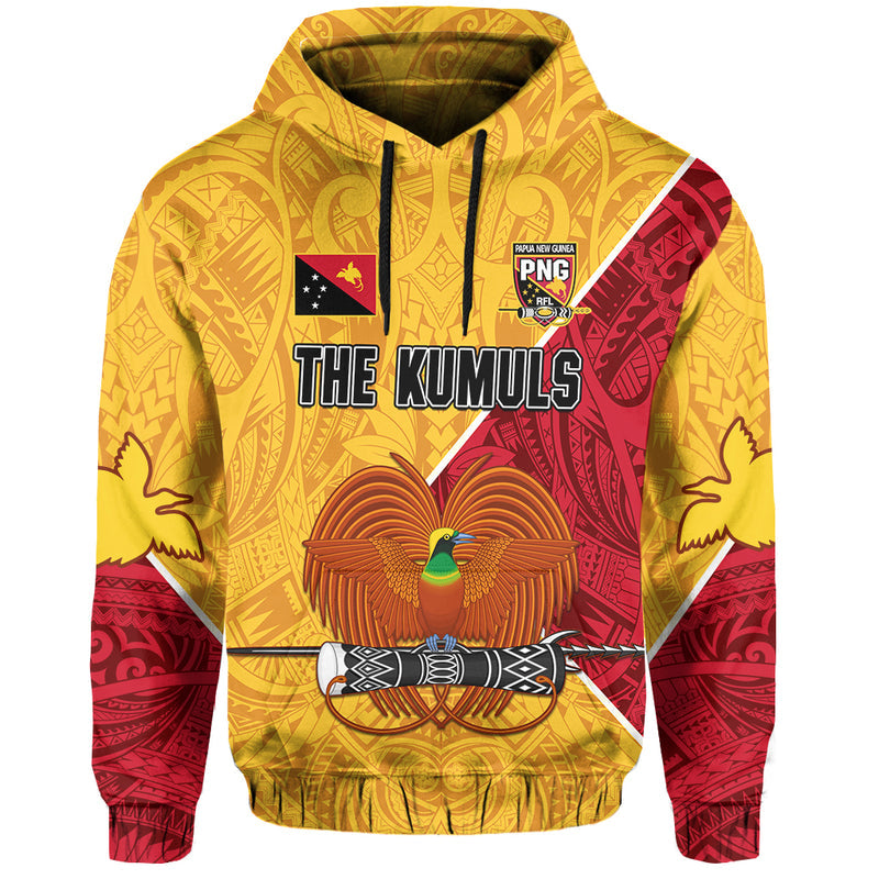 (Custom Text and Number) The Kumuls PNG Papua New Guinea Polynesian Dynamic Style Hoodie