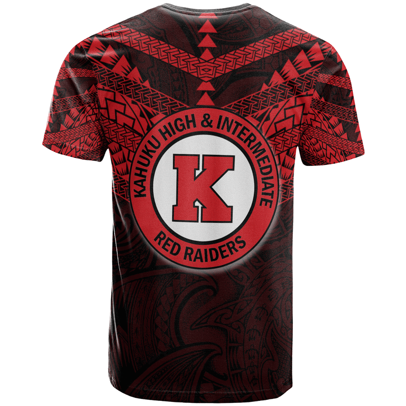 Custom Hawaii Kahuku High and intermediate School Logo T Shirt