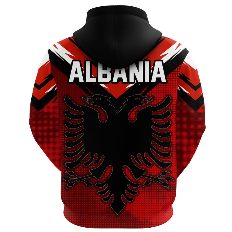 Albania Hoodie Albania Black Double Headed Eagle