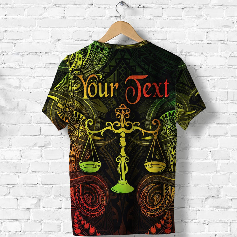 Custom Libra Zodiac Polynesian Unique Style Reggae T Shirt