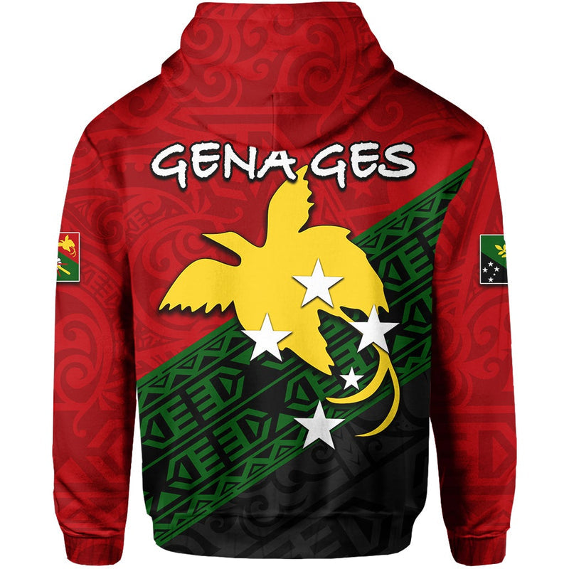 Custom Chimbu Province Of Papua New Guinea Gena Ges Hoodie