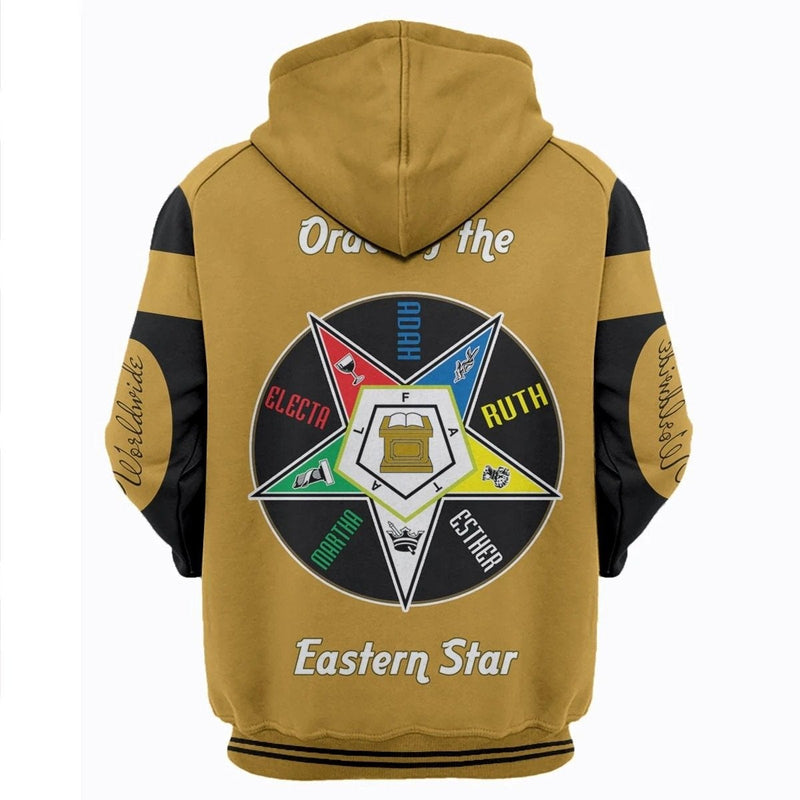 African Gold Oes Of The Eastern Star Hoodie