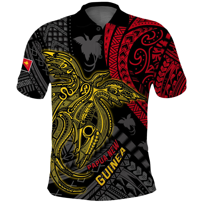 (Custom Text and Number) Papua New Guinea Raggiana Birds Of Paradise Happy 47th Independence Day Polo Shirt