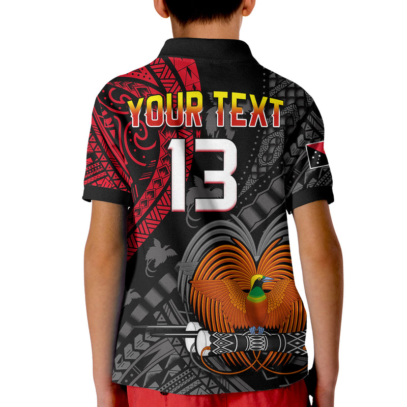 (Custom Text and Number) Papua New Guinea Raggiana Birds Of Paradise Happy 47th Independence Day Polo Shirt