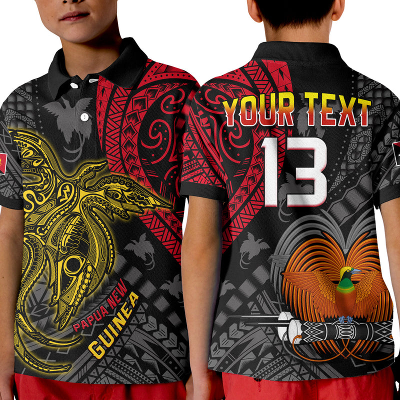 (Custom Text and Number) Papua New Guinea Raggiana Birds Of Paradise Happy 47th Independence Day Polo Shirt