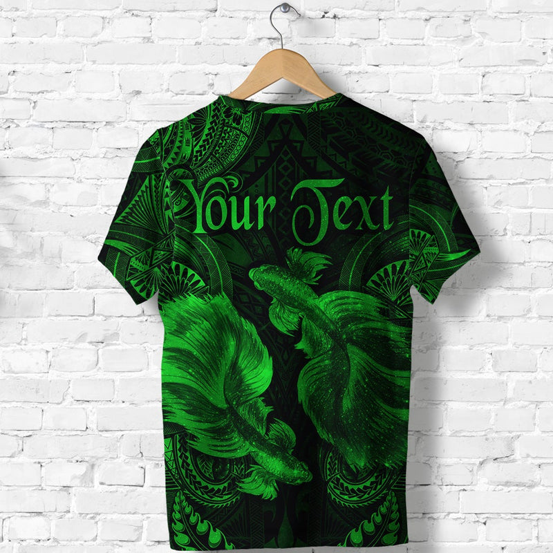 Custom Pisces Zodiac Polynesian Unique Style Green T Shirt