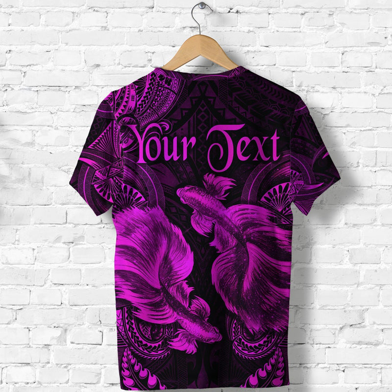 Custom Pisces Zodiac Polynesian Unique Style Pink T Shirt