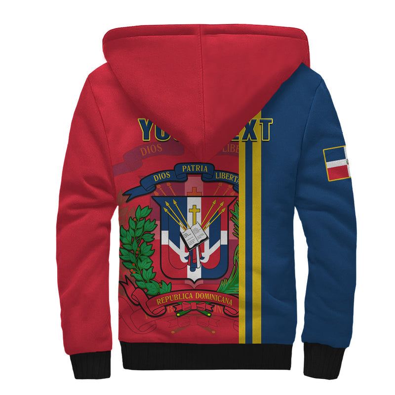 (Custom Personalised) Dominican Republic Happy 179 Years Of Independence Sherpa Hoodie