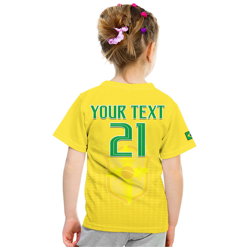 Custom Brazil Football Sub20 Champions South American T Shirt