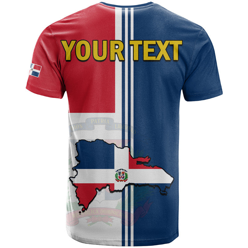 Custom Dominican Republic Coat Of Arms And Flag Map T Shirt