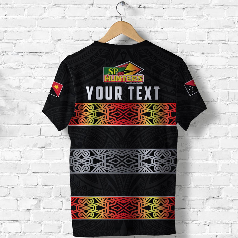 Custom The Hunters PNG Papua New Guinea Hunters Rugby T Shirt