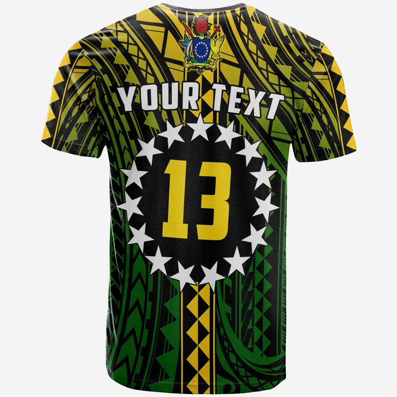 Custom Cook Islands Polynesian Pattern Stars T Shirt