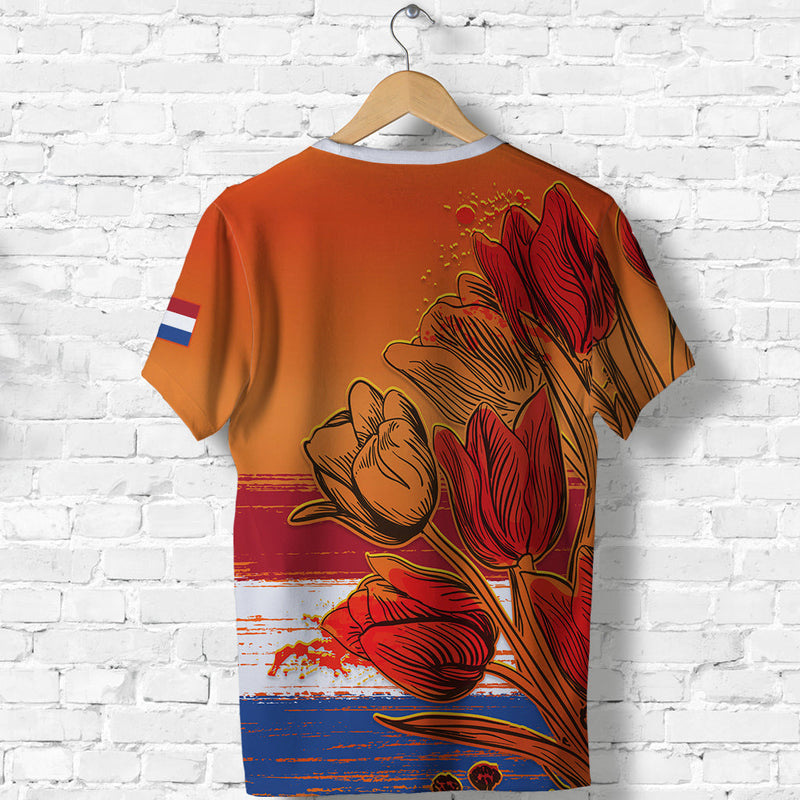 Custom Netherlands Style Tulip National Flower T Shirt