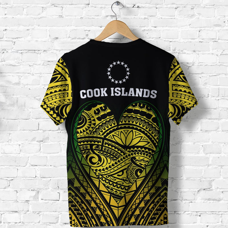 Custom Cook Islands Pattern Always In My Heart T Shirt