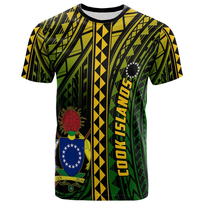 Custom Cook Islands Polynesian Pattern Stars T Shirt