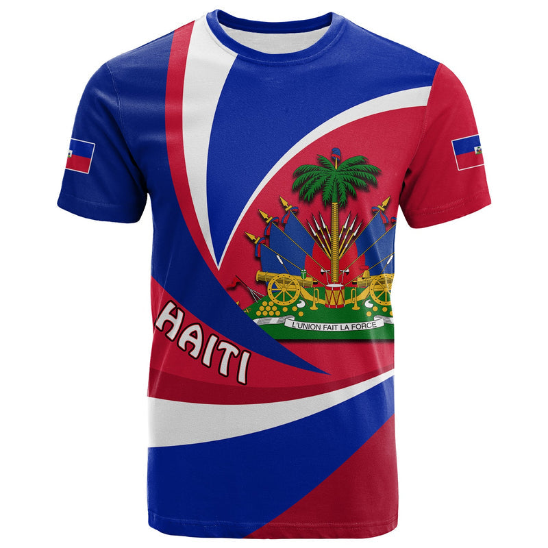 Custom Haiti Style Color Flag T Shirt