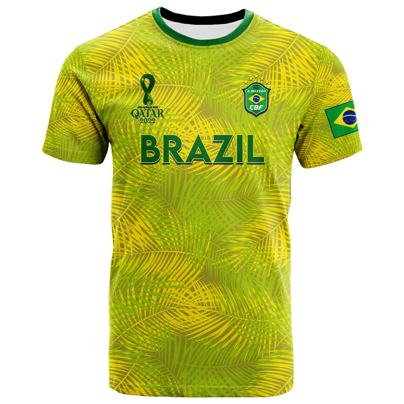 Custom Brazil Football 2022 T Shirt