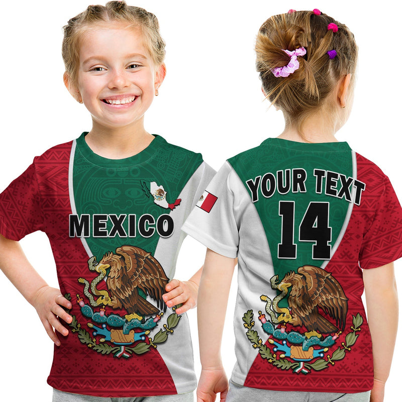 Custom Mexico Mexican Aztec Pattern T Shirt