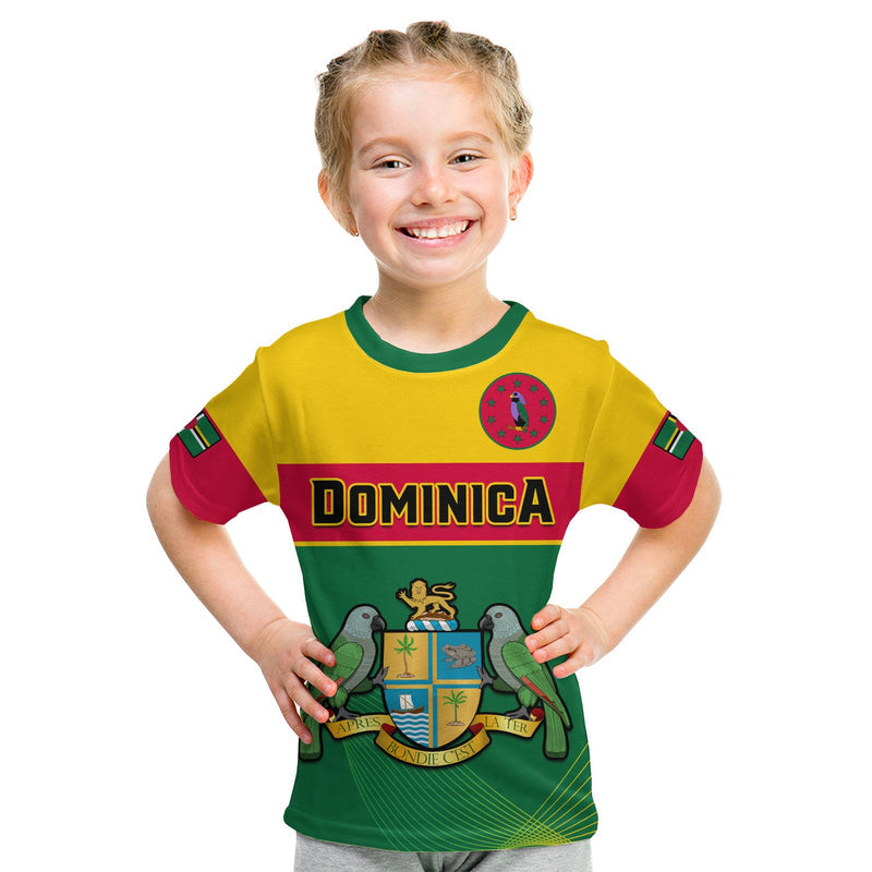 Custom Dominica Dominican Coat Of Arms With Map T Shirt