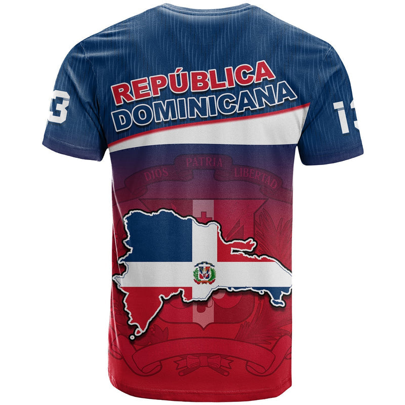 Custom Dominican Republic Dominicana Style Sporty T Shirt