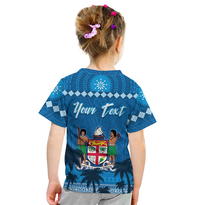 Custom Bula Fiji Day Fijian Tapa with Palm Tree 52nd Anniversary T Shirt