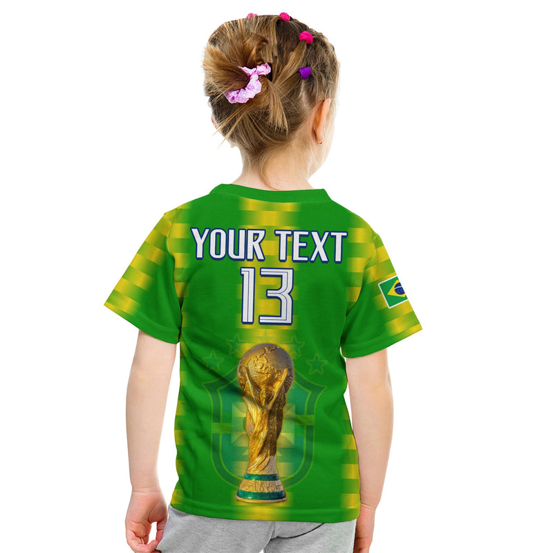 Custom Brazil Football Champions Proud Selecao T Shirt
