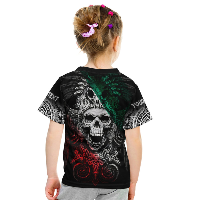 Custom Mexico Skull Eagle Aztec T Shirt