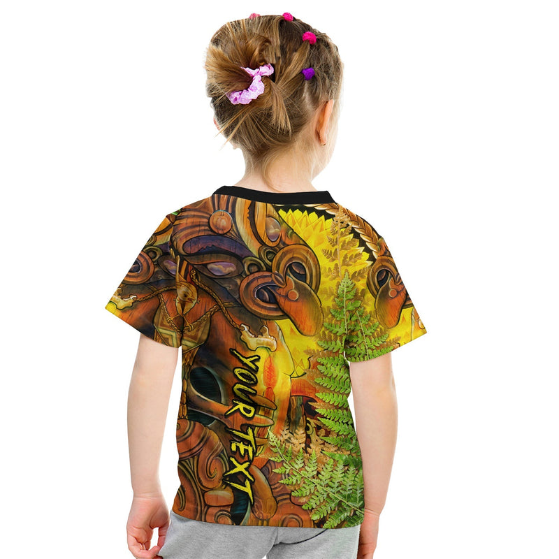 Custom Hei Tiki Maori Fern Aotearoa Ta Moko Sun T Shirt